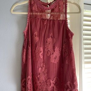 Lace tank top